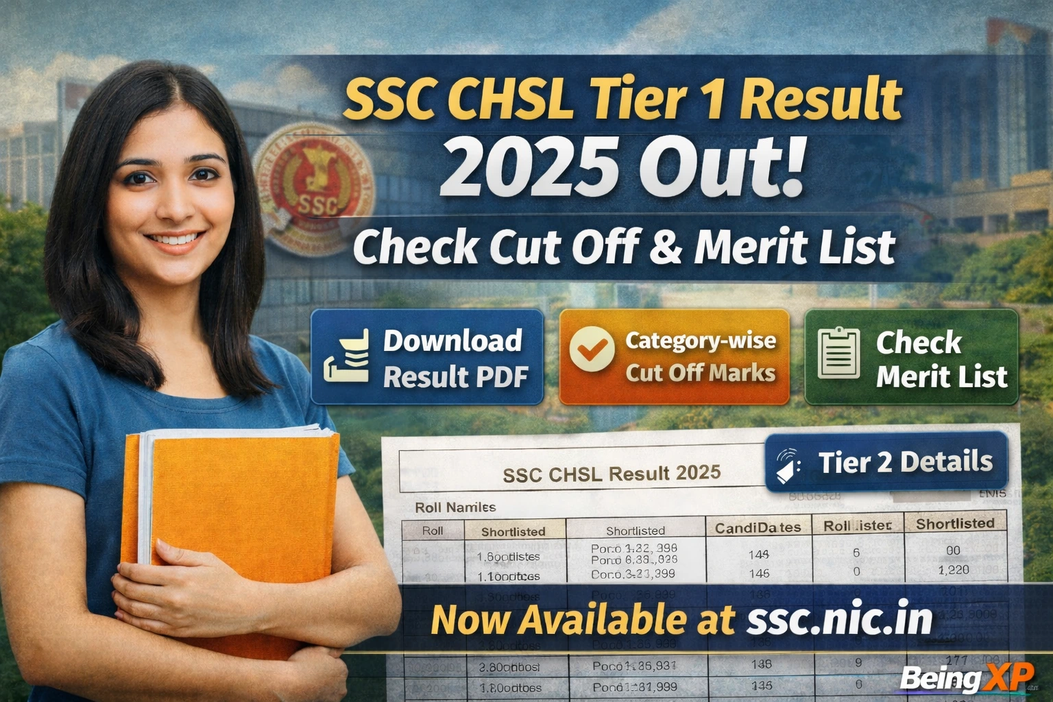 SSC CHSL Tier 1 Result 2025